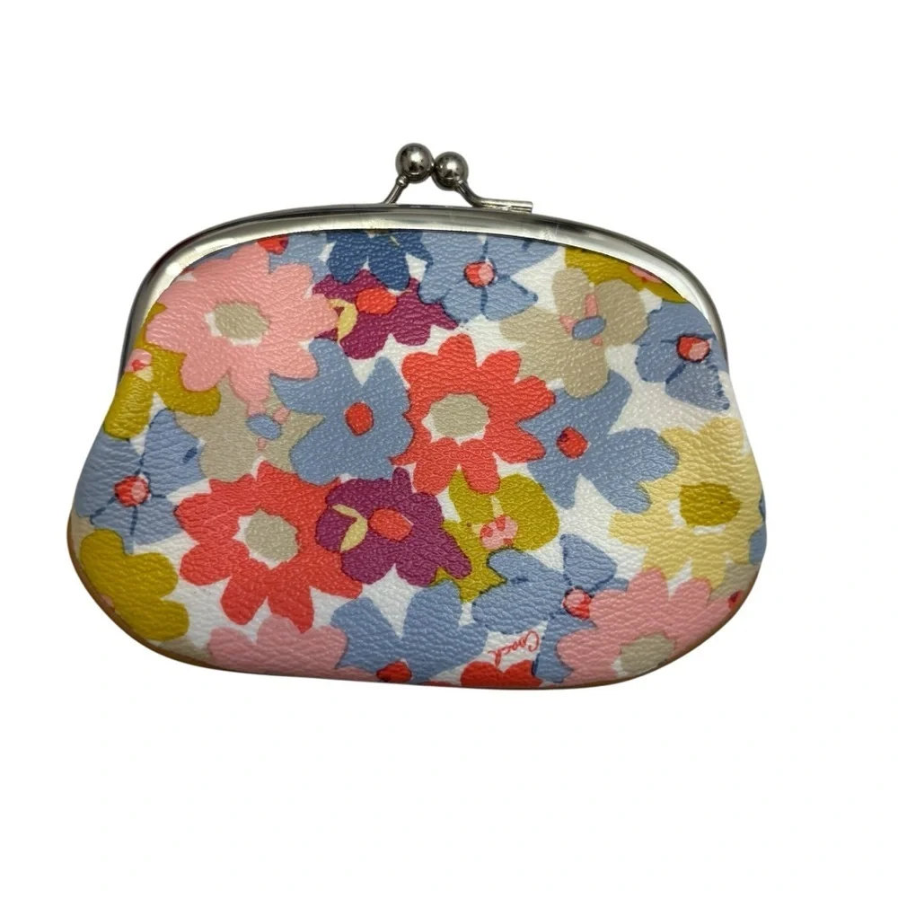 Coach rare floral kisslock coin pouch - Picture 3 of 5